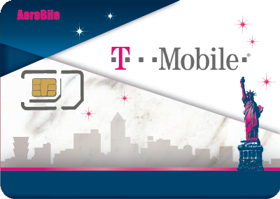 米国T-Mobile携帯電話SIMカード‧ディリープラン